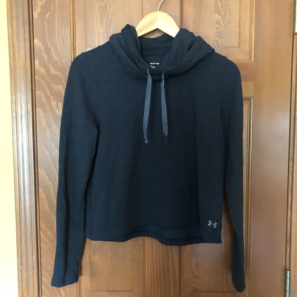 Under Armour Cropped Plush Cowl Neck Hoodie - Picture 1 of 6